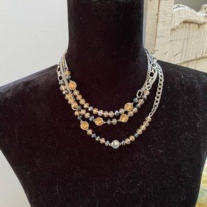 Women's Necklace - Triple Chains